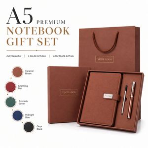 Set de Regalo Personalizable de Cuaderno Premium A5 con Caja y Bolsa a Juego, Bolígrafo Metálico Recargable para Eventos Corporativos y Promociones - Product Image 1