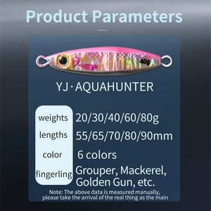 Señuelo de pesca Yajie Jigging de 50g para pesca en el fondo, cebo para lubina y señuelos de agua dulce. - Product Image 3