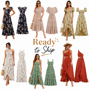 Vestido Midi Elegante de Verano, Vestido Moderno para Mujer, Envío de Pedido Combinado de Mezcla Aleatoria - Product Image 1