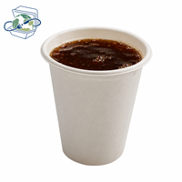 Gobelet 16 oz en bagasse de canne à sucre 100 % fibres végétales naturelles, compatible micro-ondes, biodégradable, compostable, vaisselle jetable