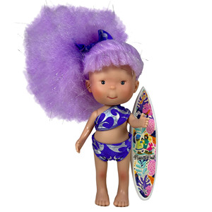 Alta Calidad Artesanía Munecas Pippa Verano Algodón Lila Venta Al Por Mayor Barato Baby Doll Fabricante España - Product Image 3