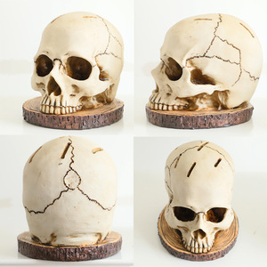 Soporte de calavera gótica de resina para Halloween, organizador de cuchillos y tenedores con diseño de esqueleto aterrador - Product Image 5