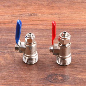 Válvula de Bola de 2 Puntos con Rosca Externa de 4 Puntos, Entrada de Purificador de Agua de Conexión Rápida de 3 Puntos; Tubería Recta de 2 Puntos para - Product Image 1