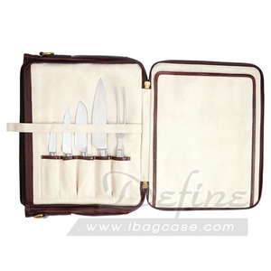 Sac porte-couteau en cuir, de luxe, personnalisé - Product Image 4