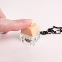 Porte-clés clavier LED en plastique personnalisé avec logo Anime, interrupteurs anti-stress, durable, type fidget clicker