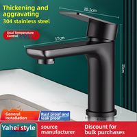 Robinet d'eau chaude et froide en forme de goutte, à débit rapide et design convivial pour lavabo, bain et douche