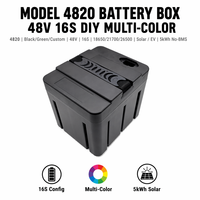 Boîtier de batterie cylindrique DIY personnalisé 48V 16S en ABS PC pour cellules lithium LiFePO4 18650 21700 26650 pour stockage d'énergie