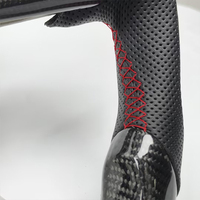 Accessoires de voiture en gros, volant en fibre de carbone véritable pour Ford Mustang 2015-2017