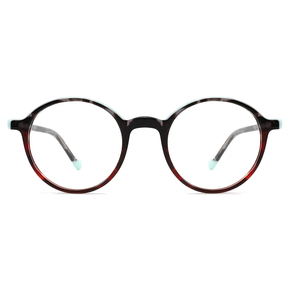 P6261 Best quality multicolor vintage retro round shape acetate optical glasses frames