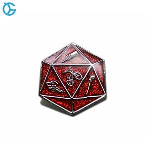 <span class=keywords><strong>INS</strong></span> estilo 3D de Twinkl Diamante Negro níquel insignia del Club para la celebración recuerdo - Product Image 1