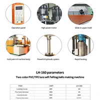 Machine de moulage par injection verticale électrique, équipement de fabrication d'appâts souples, ligne de production de moules personnalisés pour usine de leurres