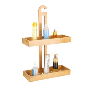 Estante <span class=keywords><strong>de</strong></span> Almacenamiento <span class=keywords><strong>de</strong></span> Bambú <span class=keywords><strong>de</strong></span> 2 Niveles <span class=keywords><strong>para</strong></span> <span class=keywords><strong>Ducha</strong></span>, Colgante <span class=keywords><strong>de</strong></span> Pared, <span class=keywords><strong>para</strong></span> Champú - Product Image 2