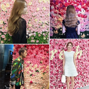 Decoración de pared de rosas artificiales, plantas enrolladas, utilería de boda, fondo Floral para Hotel, tienda, ventana, pantalla personalizada - Product Image 5