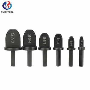 6Pcs 1/4, 3/8, 1/2, 5/8, 3/4 7/8 Zoll Kupfer rohr Expander Press rohr Bördel werkzeuge Bit Kit