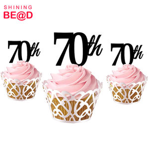 Wholesale Black <strong>40th</strong> Acrylic Birthday <strong>Cake</strong> <strong>Topper</strong> for Cupcake Decoration,Cupcake <strong>Topper</strong>,Happy Birthday <strong>Cake</strong> <strong>Topper</strong> Mini - Product Image 5