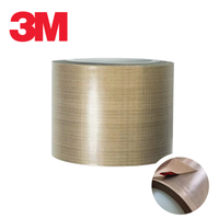 Ruban adhésif découpé à la forme en tissu de fibre de verre enduit de PTFE 5451 haute performance 3M avec silicone résistant à la chaleur