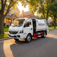 Camión de Basura Dongfeng 4x2 de 5 CBM con Cargador Trasero, Compactador Hidráulico de Residuos Sólidos Municipales, en Venta