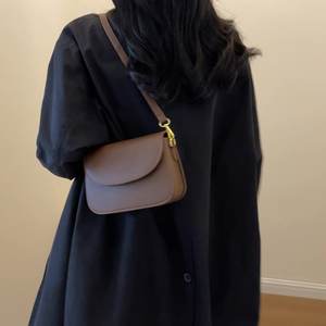 2025 Pu mode couleur unie <span class=keywords><strong>sac</strong></span> pour femmes nouveau Style fermeture éclair dames sacs de messager Simple Preppy Style <span class=keywords><strong>sac</strong></span> à bandoulière pour les filles - Product Image 3
