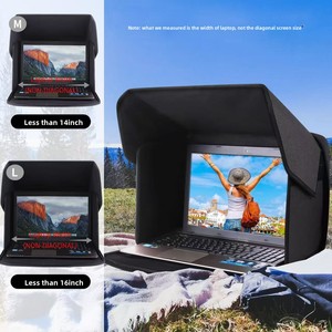 Cache-écran pliable en tissu Oxford pour ordinateur portable, anti-reflet et protection de la vie privée, compatible avec les ordinateurs portables de 14 <span class=keywords><strong>à</strong></span> 16 pouces pour utilisation en extérieur - Product Image 2