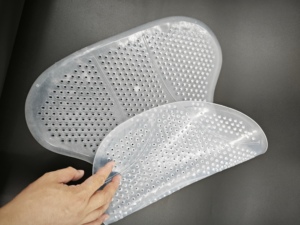 Tapis de selle sur mesure en gel de silicone antidérapant en peau de mouton, prévient les maux de dos chez les chevaux, tapis de selle noir en PP avec maille - Product Image 6