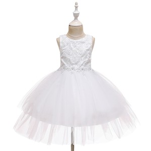 Robe de demoiselle d'honneur de fille de fleur de style européen avec arc robe de princesse gonflée d'été exquise robe de soirée - Product Image 6