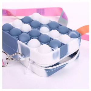 Key Chains <b>Mini</b> Animal Coin Purse Custom Silicon Cartoon Wrist Flower Popets Wallets Crossbody Coin Purse - Product Image 5