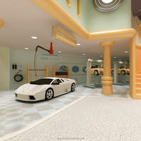 Aire de jeux intérieure, conception 3D, thématisation personnalisée, solution clé en main, équipement commercial pour les développeurs immobiliers de complexes hôteliers de luxe