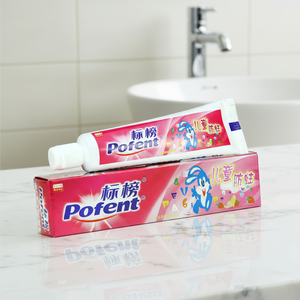 Wholesale OEM 50g Fresh Strawberry Anti Cavity Kids <strong>Toothpaste</strong> <strong>Pink</strong> Crystal Clean Tooth Stains Oral Care Gums Healthy <strong>Toothpaste</strong> - Product Image 3
