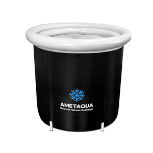 <span class=keywords><strong>Baignoire</strong></span> de récupération <span class=keywords><strong>80x80</strong></span> de haute qualité avec logo personnalisé noir complet pour adultes Bain de glace portable - Product Image 1