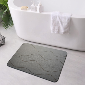 FIGOO personnaliser séchage rapide à l'eau Super absorbant antidérapant diatomite <span class=keywords><strong>terre</strong></span> tapis <span class=keywords><strong>de</strong></span> bain pierre tapis <span class=keywords><strong>de</strong></span> bain pour salle <span class=keywords><strong>de</strong></span> bain - Product Image 1