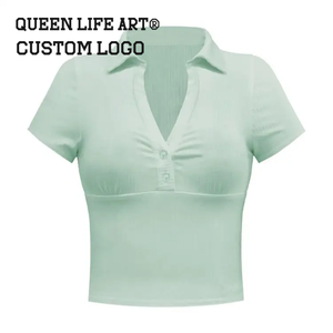Camisetas Cortas Personalizadas Verdant Strokes Y2K para Mujer, <span class=keywords><strong>Camiseta</strong></span> Polo de Algodón con Estampado 3D, <span class=keywords><strong>Camiseta</strong></span> Corta Negra Tipo Baby Tee en Tela Vaquera - Product Image 1