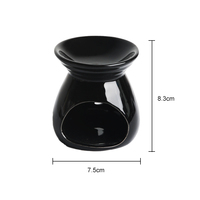 Mini chauffe-cire en céramique pour bougies chauffe-plat, brûleur d'huiles essentielles, diffuseur d'arômes pour la maison et la chambre