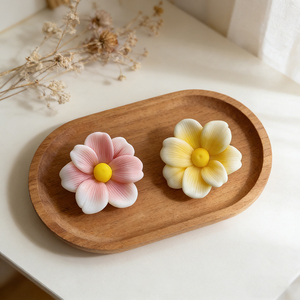 Nouveau moule en silicone 3D Frangipani pour fondant, chocolat, décoration de gâteaux, <span class=keywords><strong>cire</strong></span>, résine époxy, béton, argile polymère - Product Image 3
