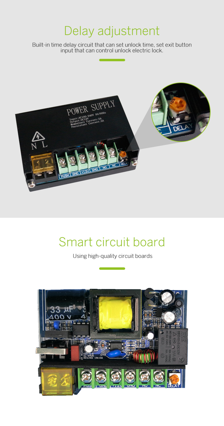 DC12V Access Control Switching Power Supply Unit MR-PSU10