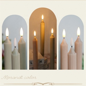 3D Bullet Black Flame Decorative Flameless <strong>pink</strong> Romantic Remote Control Wax Led Taper <strong>Candle</strong> Table <strong>Candle</strong> - Product Image 4