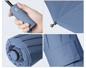 Wholesale <b>Gift</b> 3 Fold Manual Control Sun Shade With Logo Printing Custom Umbrella Paraguas - Product Image 6