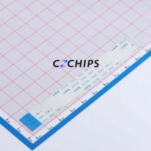 ZX-FFC0.5-F-10048-24P FFC Cable (Flexible Flat Cable) P=0.5mm Connector 24P 0.5mm Reverse 10cm - Product Image 1