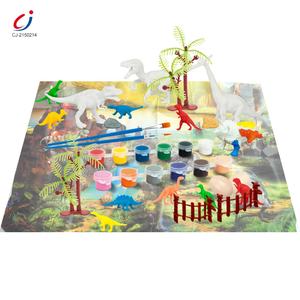 Juguetes Educativos para dibujar garabatos, pintura de tu propio dinosaurio, escenas de parque, DIY, modelo de dinosaurio 3D, juguetes de dinosaurios pintados DIY - Product Image 2