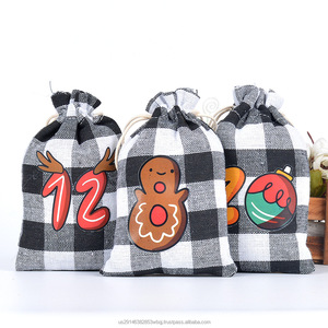 Bolsa de Regalo de Tela Personalizada con Diseños de Caramelo y Árbol de Navidad, Calendario de Adviento Mágico, Decoraciones para Desempacar con Alegría Diaria, Directo de Fábrica - Product Image 5