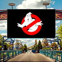Polyester personnalisé Flying Style double face 3 * 5ft Ghost Busters Drapeau