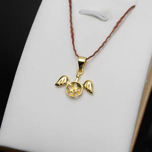 จี้เงินแท้ S925 รูปนางฟ้าตัวน้อย สำหรับทำเครื่องประดับ DIY แบบกึ่งสำเร็จรูป พร้อมฐานไข่มุกแบบปรับแต่งได้ ฝังไข่มุกแบบหลวม - Product Image 3