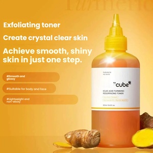 Sérum Rénovateur à l'<span class=keywords><strong>Acide</strong></span> Kojique et au Curcuma 250ml Éclaircissant Exfoliant Atténue les Taches Brunes Unifie le Teint Doux Niacinamide Anti-Âge - Product Image 2