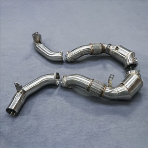 ท่อลงตรงสแตนเลส 304 แบบไหลสูง สำหรับ BMW N63 M550i M850i G11 G12 G14 G15 G16 4.4T - Product Image 3