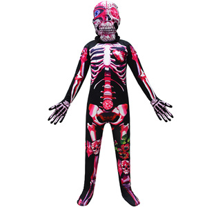 2022 juego de Halloween <span class=keywords><strong>FNAF</strong></span> flor calavera mono adulto <span class=keywords><strong>Cosplay</strong></span> fiesta disfraz Zentai - Product Image 2