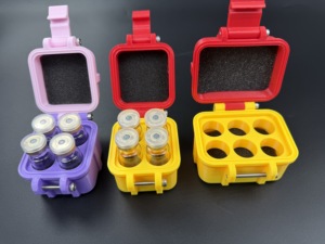 กล่องพลาสติก PETG ขนาด 3-10 มล. สำหรับบรรจุผงแห้งแช่แข็ง ขวดซิลิน กล่องเก็บของ บรรจุภัณฑ์ ขวดวัคซีน กล่องเปปไทด์แบบกำหนดเองได้ - Product Image 1
