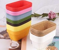 Mini moules à pain en papier pour la cuisson Moule à gâteau de cuisson anti-graisse Four sans danger pour le congélateur Papier kraft Rectangle Gâteau Mini casserole Cuisson du pain