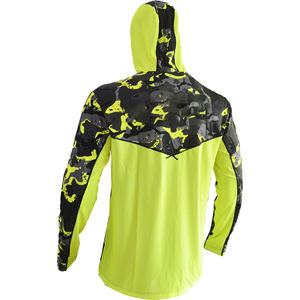 เสื้อตกปลาสีเหลืองลายพรางมีฮู้ดสำหรับผู้ใหญ่เสื้อเจอร์ซีย์พิมพ์ลายดิจิทัลกันน้ำระบายอากาศได้ดีพร้อมหน้ากาก - Product Image 6