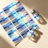 Etiquetas Holográficas Láser Autoadhesivas Resistentes al Calor de Vinilo para Botellas de Péptidos de 3ml/5ml/10ml