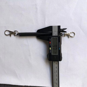 Vente en gros de porte-clés à ressort hélicoïdal en plastique de couleur unie et coloré - Product Image 4