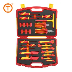 25Pc kit de herramientas electric hand tool box set mixing 1000v vde insulated tools set for electricians